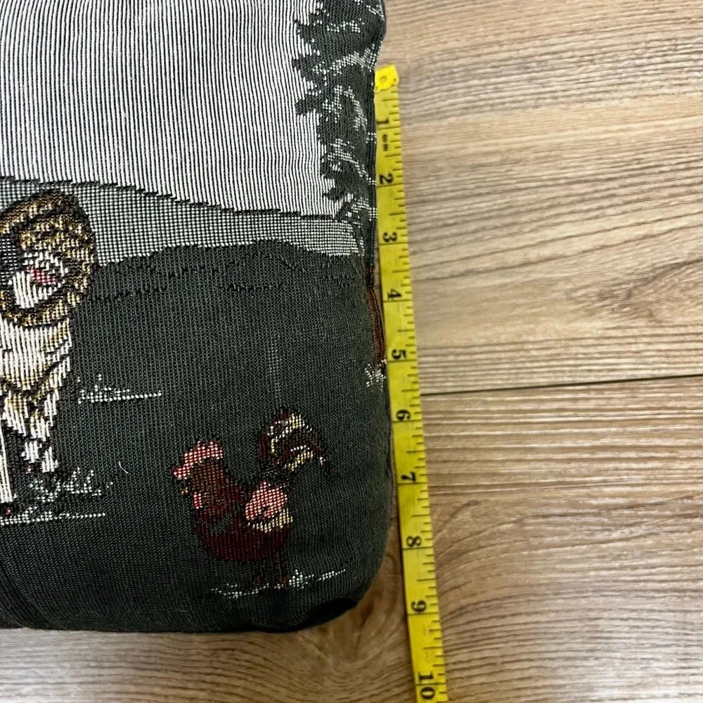 Vintage Noah's Ark Tapestry Bolster Body Pillow 30